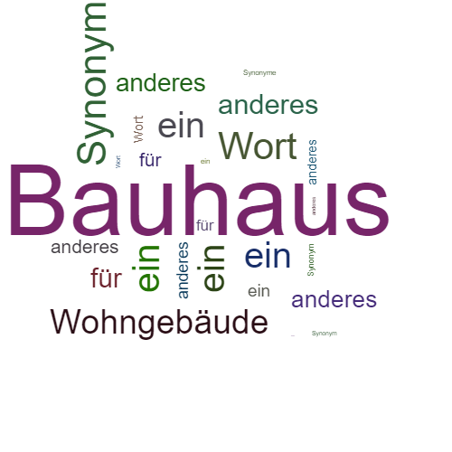 Ein anderes Wort für Bauhaus - Synonym Bauhaus