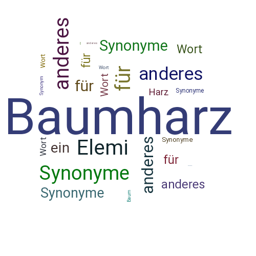 Ein anderes Wort für Baumharz - Synonym Baumharz