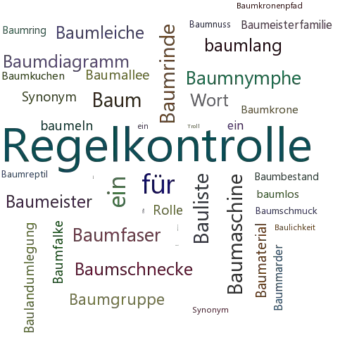 Ein anderes Wort für Baumkontrolle - Synonym Baumkontrolle