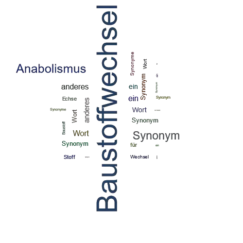 Ein anderes Wort für Baustoffwechsel - Synonym Baustoffwechsel