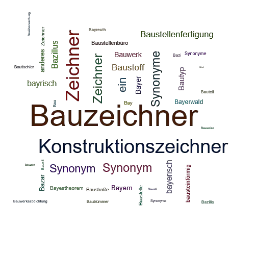 Ein anderes Wort für Bauzeichner - Synonym Bauzeichner