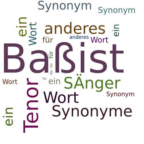 Ein anderes Wort für Baßist - Synonym Baßist