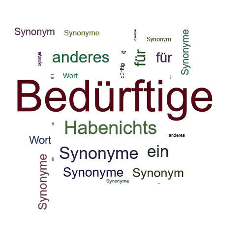 Ein anderes Wort für Bedürftige - Synonym Bedürftige