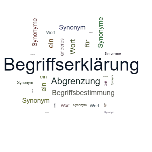 Ein anderes Wort für Begriffserklärung - Synonym Begriffserklärung