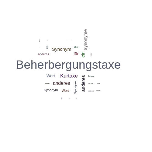 Ein anderes Wort für Beherbergungstaxe - Synonym Beherbergungstaxe