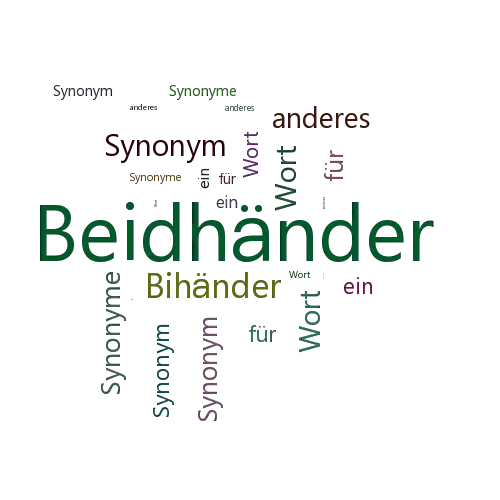 Ein anderes Wort für Beidhänder - Synonym Beidhänder