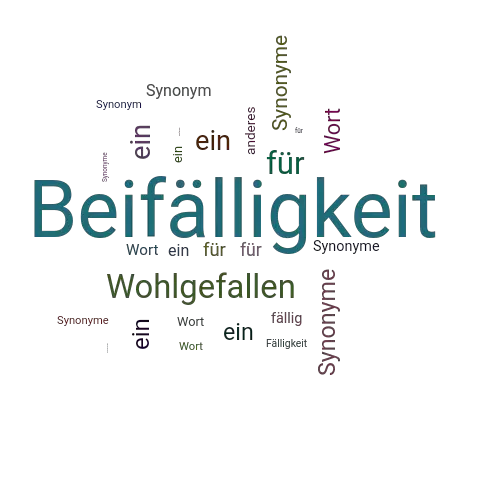 Ein anderes Wort für Beifälligkeit - Synonym Beifälligkeit