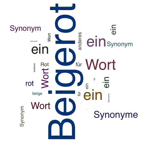 Ein anderes Wort für Beigerot - Synonym Beigerot