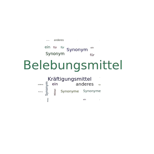 Ein anderes Wort für Belebungsmittel - Synonym Belebungsmittel