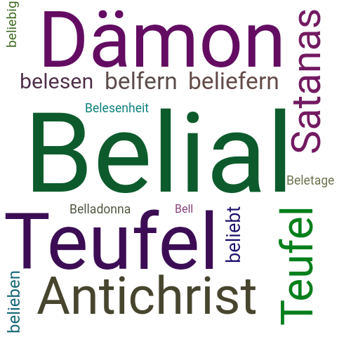Ein anderes Wort für Belial - Synonym Belial