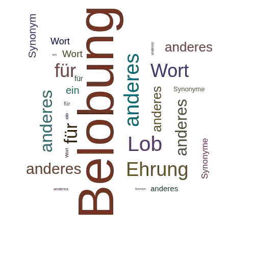 Ein anderes Wort für Belobung - Synonym Belobung