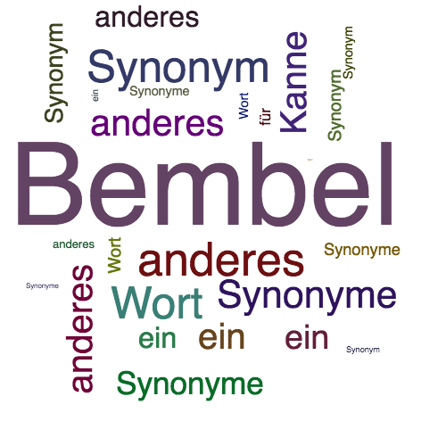 Ein anderes Wort für Bembel - Synonym Bembel