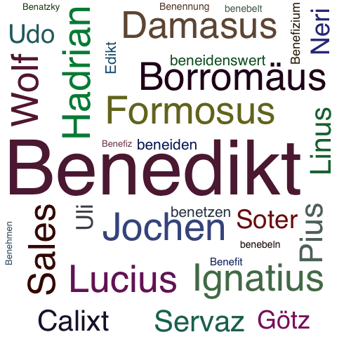 Ein anderes Wort für Benedikt - Synonym Benedikt