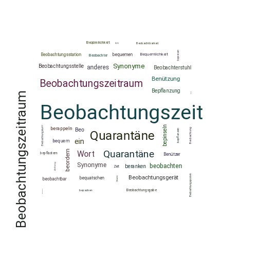 Synonym Beobachtung