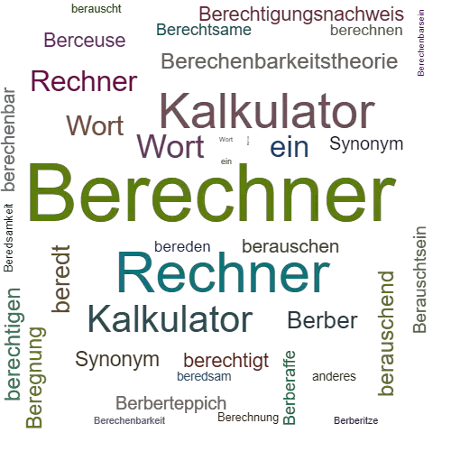 Ein anderes Wort für Berechner - Synonym Berechner