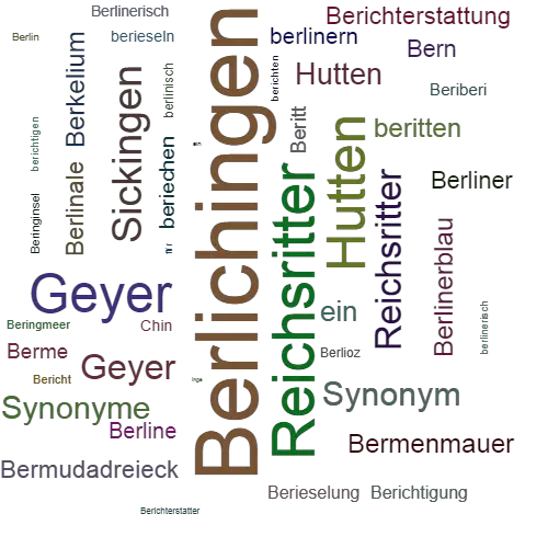 Ein anderes Wort für Berlichingen - Synonym Berlichingen