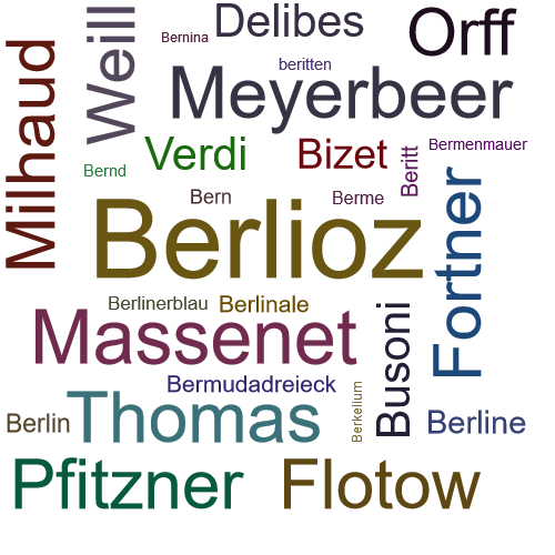 Ein anderes Wort für Berlioz - Synonym Berlioz