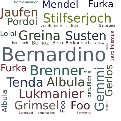 Ein anderes Wort für Bernardino - Synonym Bernardino