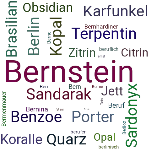 Ein anderes Wort für Bernstein - Synonym Bernstein
