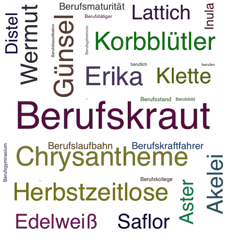 Ein anderes Wort für Berufskraut - Synonym Berufskraut