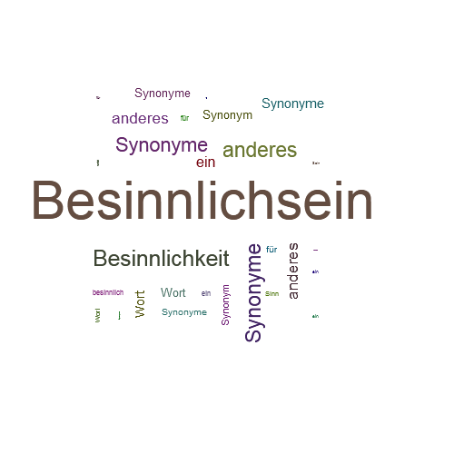 Ein anderes Wort für Besinnlichsein - Synonym Besinnlichsein