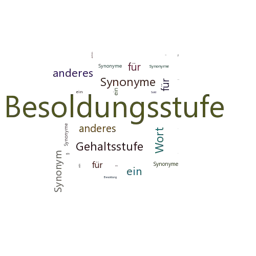 Ein anderes Wort für Besoldungsstufe - Synonym Besoldungsstufe