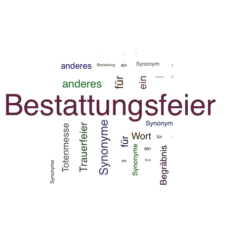 Ein anderes Wort für Bestattungsfeier - Synonym Bestattungsfeier