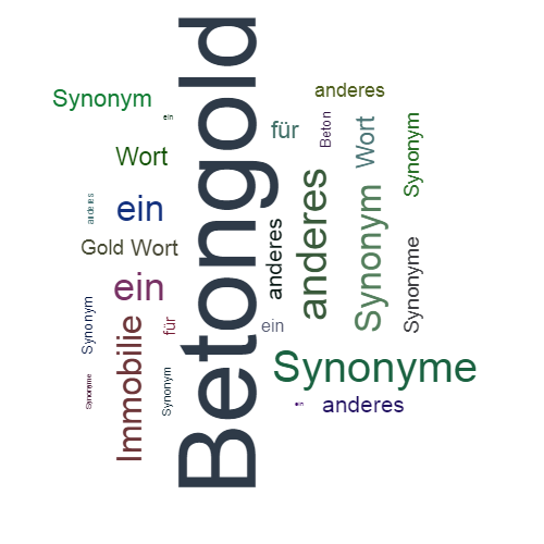 Ein anderes Wort für Betongold - Synonym Betongold