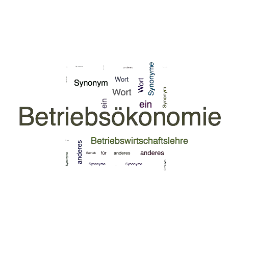 Ein anderes Wort für Betriebsökonomie - Synonym Betriebsökonomie