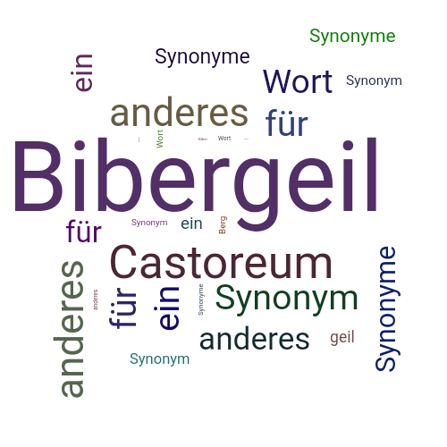 Ein anderes Wort für Bibergeil - Synonym Bibergeil