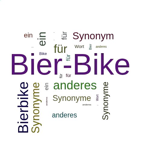 Ein anderes Wort für Bier-Bike - Synonym Bier-Bike