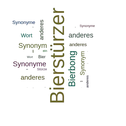 Ein anderes Wort für Bierstürzer - Synonym Bierstürzer