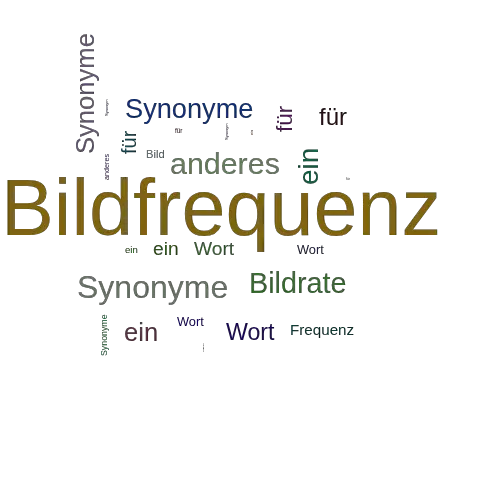 Ein anderes Wort für Bildfrequenz - Synonym Bildfrequenz