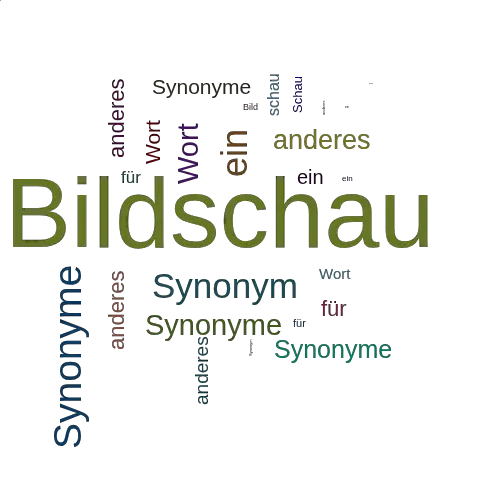 Ein anderes Wort für Bildschau - Synonym Bildschau