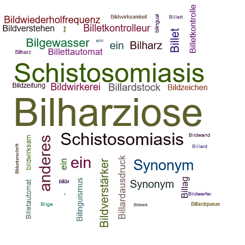 Ein anderes Wort für Bilharziose - Synonym Bilharziose