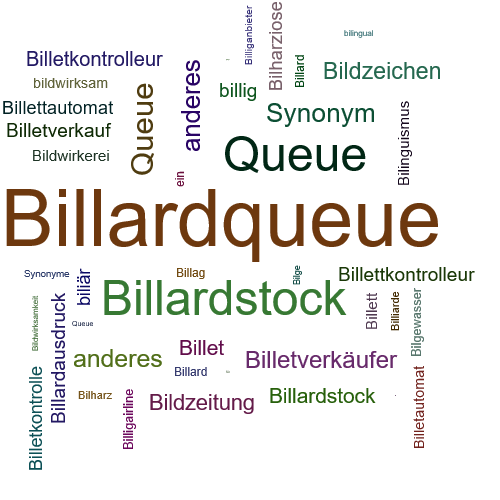 Ein anderes Wort für Billardqueue - Synonym Billardqueue