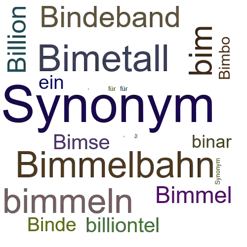 Ein anderes Wort für Bimbeskanzler - Synonym Bimbeskanzler