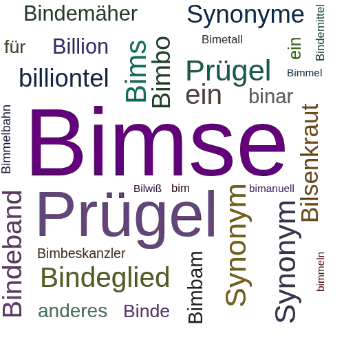 Ein anderes Wort für Bimse - Synonym Bimse