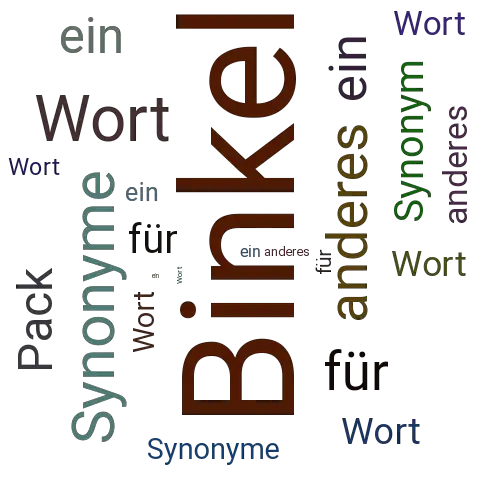 Ein anderes Wort für Binkel - Synonym Binkel