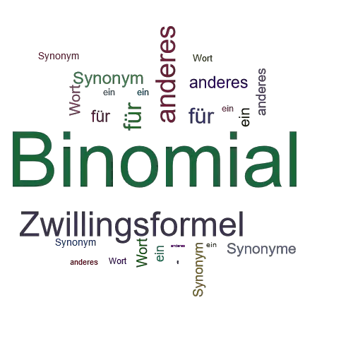 Ein anderes Wort für Binomial - Synonym Binomial