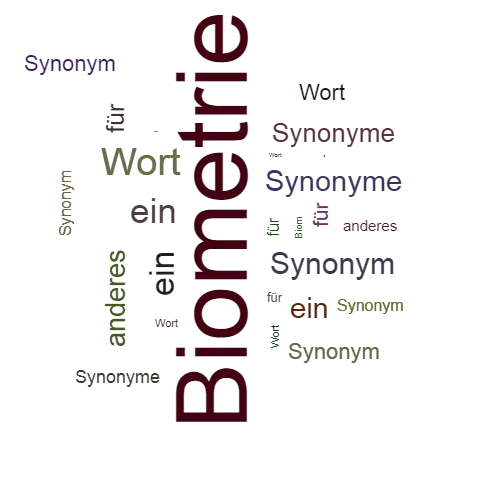 Ein anderes Wort für Biometrie - Synonym Biometrie