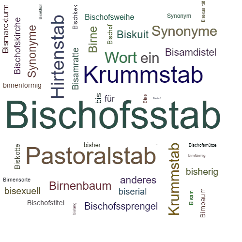 Ein anderes Wort für Bischofsstab - Synonym Bischofsstab