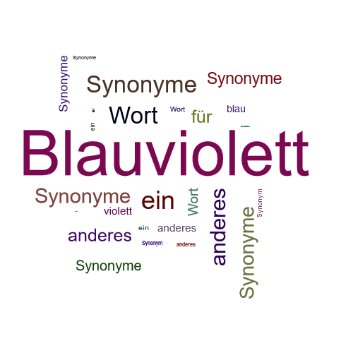 Ein anderes Wort für Blauviolett - Synonym Blauviolett