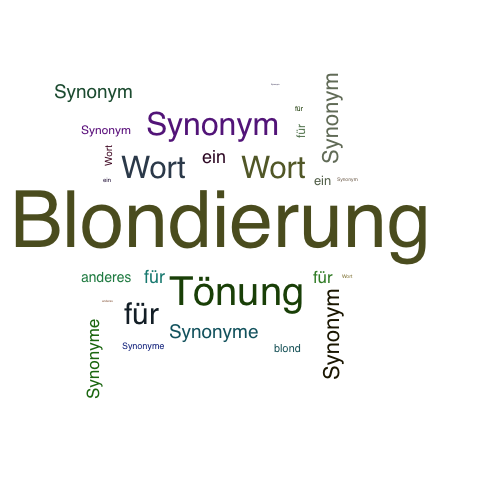 Ein anderes Wort für Blondierung - Synonym Blondierung