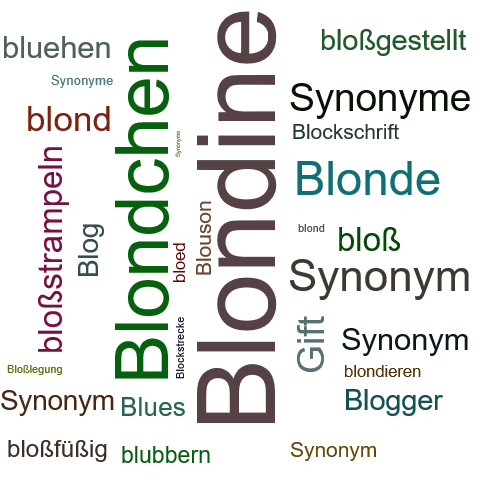 Ein anderes Wort für Blondine - Synonym Blondine