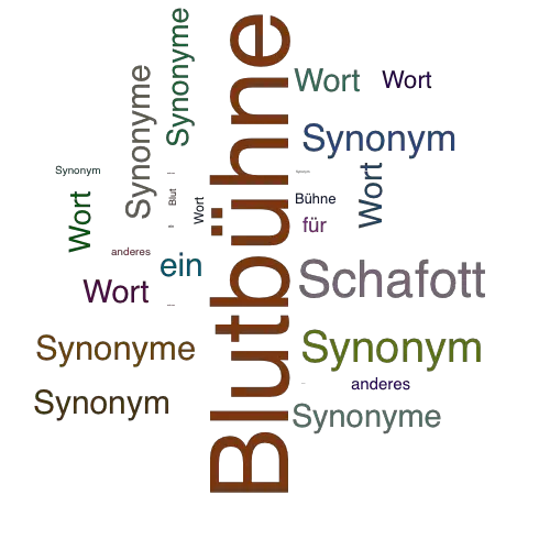 Ein anderes Wort für Blutbühne - Synonym Blutbühne