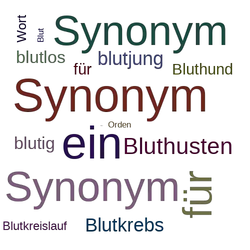 Ein anderes Wort für Blutorden - Synonym Blutorden