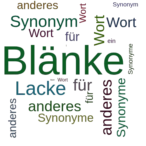 Ein anderes Wort für Blänke - Synonym Blänke