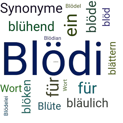 Ein anderes Wort für Blödi - Synonym Blödi