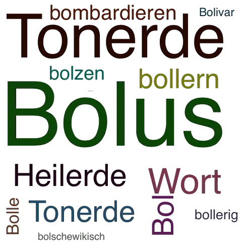 Ein anderes Wort für Bolus - Synonym Bolus